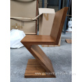 wooden Plywood Zig Zag Chair